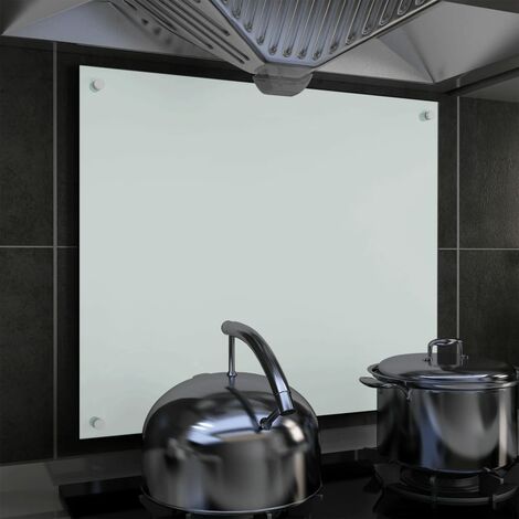FIMEI Dosseret de cuisine Blanc 70 x 60 cm Verre trempé