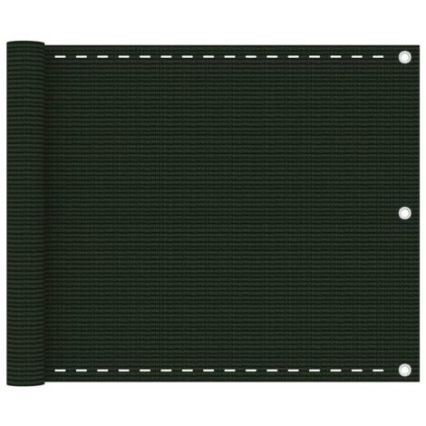 FIMEI Écran de balcon Vert foncé 75x300 cm PEHD