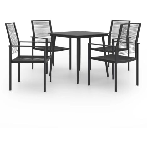 FIMEI Ensemble de salle à manger de jardin 5 pcs