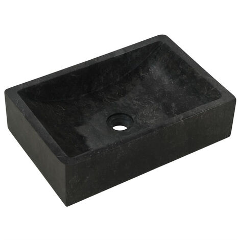 FIMEI Évier 45 x 30 x 12 cm Marbre Noir