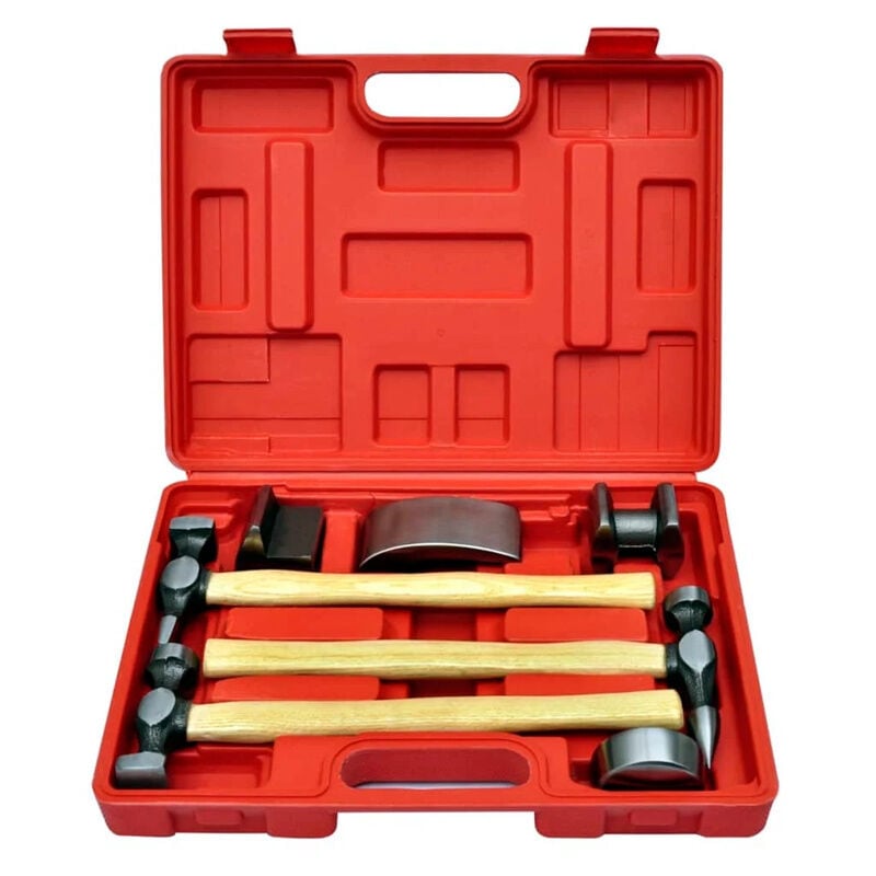 Fimei - Kit de marteaux de carrosserie de voiture et de bosses 7 pcs