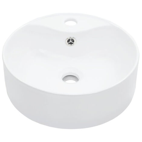 FIMEI Lavabo avec trop-plein 36x13 cm Céramique Blanc