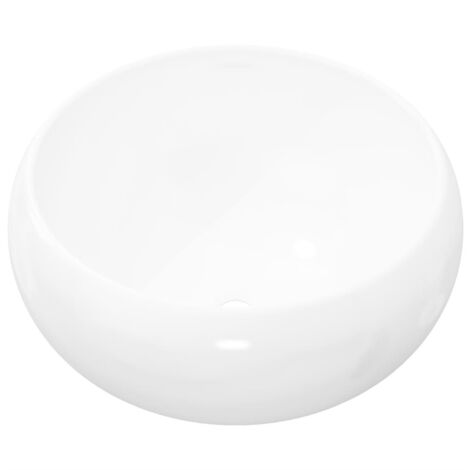 FIMEI Lavabo ronde Céramique Blanc 40 x 15 cm