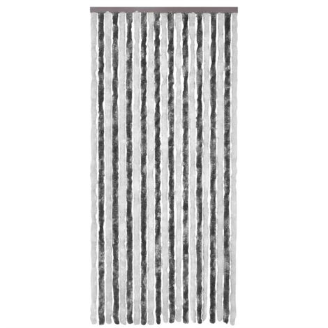 FIMEI Moustiquaire Gris et blanc 100x220 cm Chenille