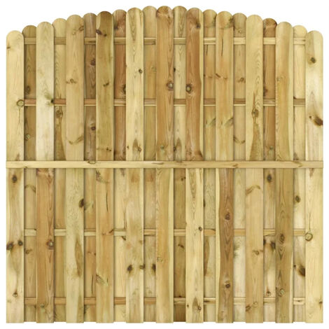 FIMEI Panneau de clôture Bois de pin imprégné 180x(165-180) cm