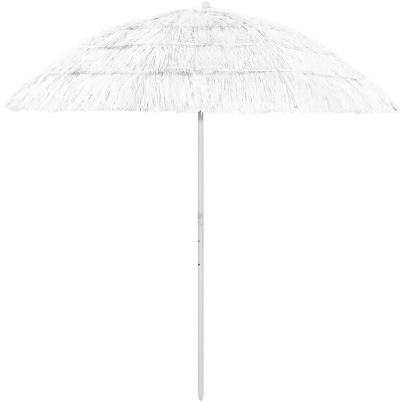 Fimei - Parasol de plage Blanc 240 cm
