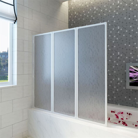FIMEI Pare baignoire à 3 volets rétractables 141 x 132 cm
