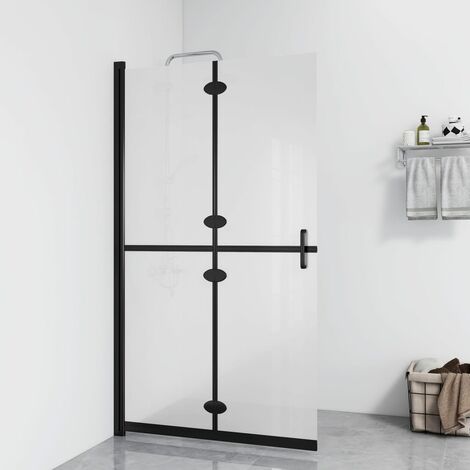 FIMEI Paroi de douche pliable Verre ESG dépoli 100x190 cm