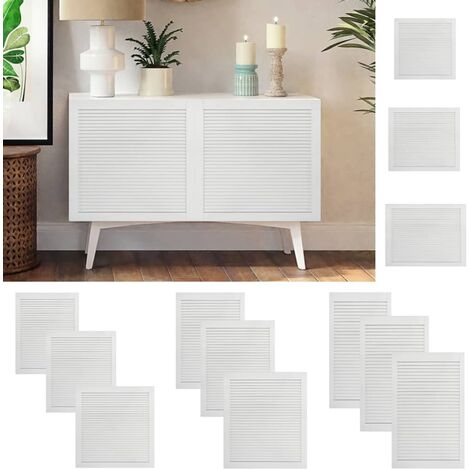 FIMEI Portes à persiennes 2 pcs Bois de pin massif Blanc 99,3x59,4 cm
