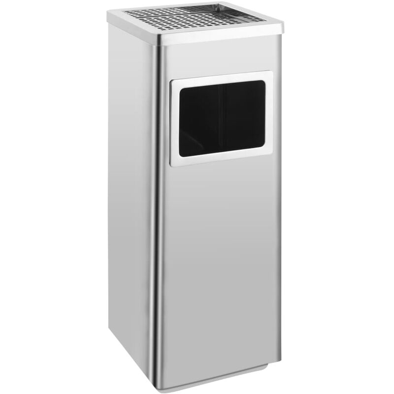 Fimei - Poubelle à cendrier d'hôtel 36 l Acier inoxydable