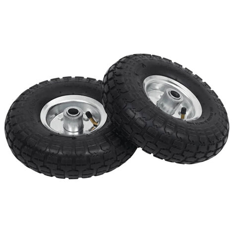 FIMEI Roue de diable 2 pcs Caoutchouc 4.10/3.50-4 (260 x 83 mm)
