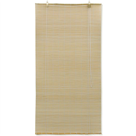 FIMEI Store roulant en bambou 80 x 220 cm Naturel