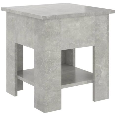 FIMEI Table basse Gris béton 40x40x42 cm Bois d'ingénierie