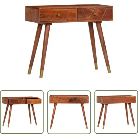 FIMEI Table console 90x35x76 cm Bois d'acacia massif