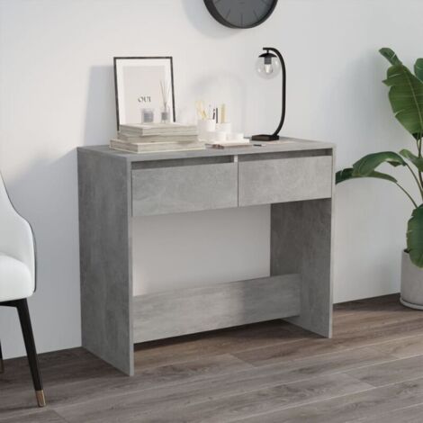 FIMEI Table console Gris béton 89x41x76,5 cm Acier