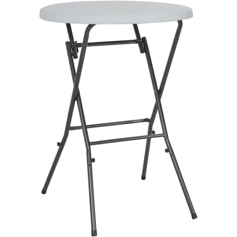 FIMEI Table de bar pliante Blanc 80 x 110 cm PEHD
