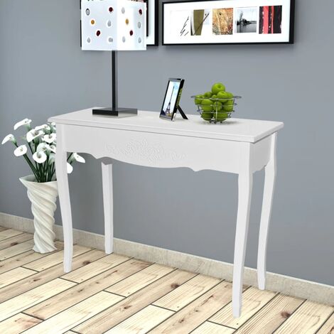 FIMEI Table de console et coiffeuse Blanc