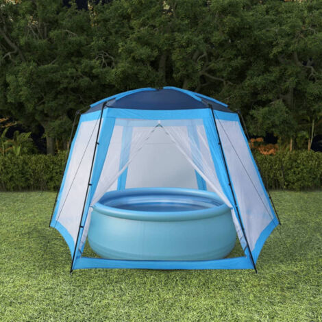 FIMEI Tente de piscine Tissu 500x433x250 cm Bleu