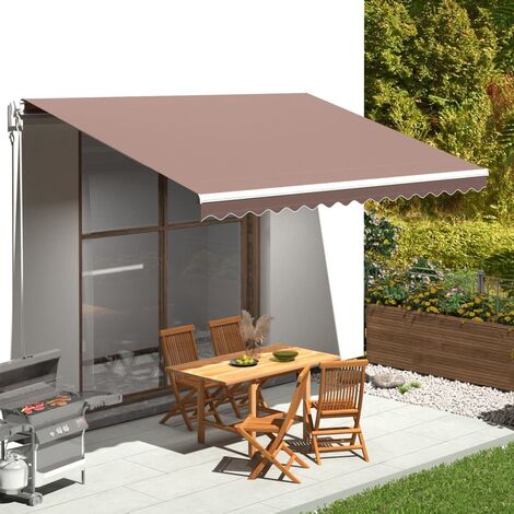 FIMEI Tissu de remplacement pour auvent Marron 4,5x3 m