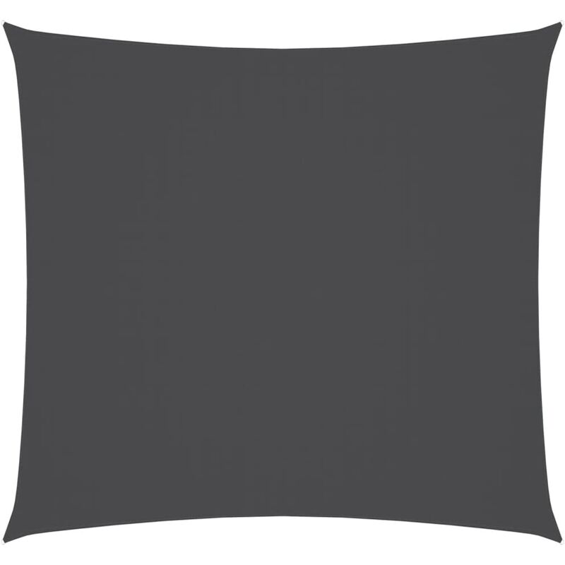 Prolenta Premium - fimei Voile de parasol Tissu Oxford carré 5x5 m Anthracite