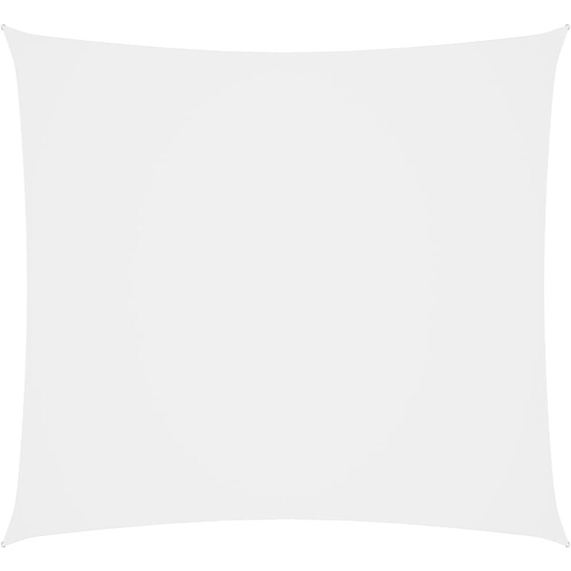 Prolenta Premium - Voile d'ombrage Voile de parasol - Toile d'ombrage Tissu Oxford carré 2x2 m Blanc BV806692