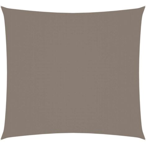 FIMEI Voile de parasol Tissu Oxford carré 6x6 m Taupe