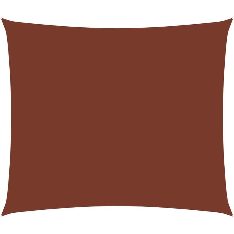 Bearsu - fimei Voile de parasol Tissu Oxford rectangulaire 2,5x4 m Terre cuite