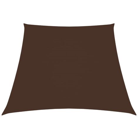 FIMEI Voile de parasol Tissu Oxford trapèze 3/4x2 m Marron