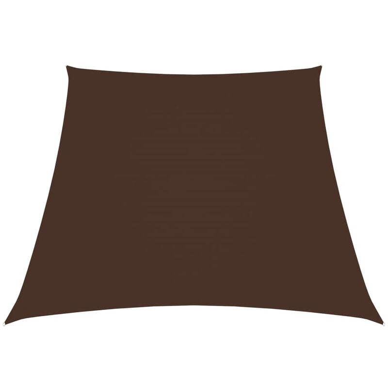 Fimei - Voile de parasol Tissu Oxford trapèze 3/4x2 m Marron