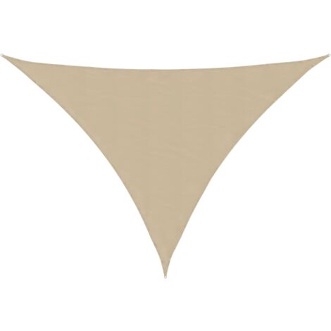FIMEI Voile de parasol Tissu Oxford triangulaire 4x5x5 m Beige