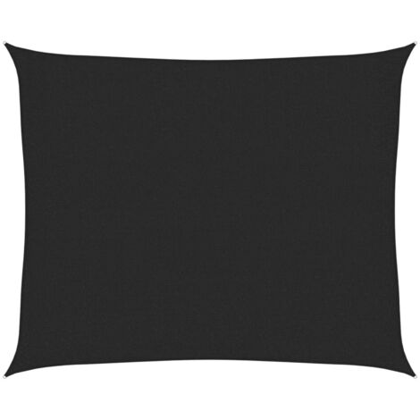FIMEI Voile d'ombrage 160 g/m² Noir 2,5x3 m PEHD