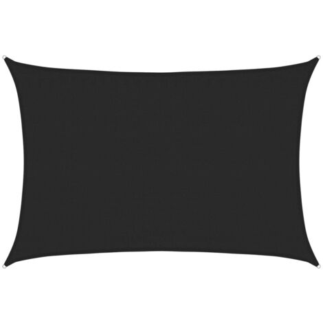 FIMEI Voile d'ombrage 160 g/m² Noir 3,5x5 m PEHD