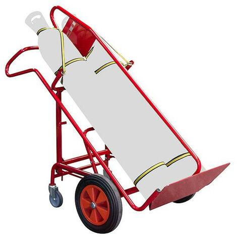 Fimm - Diable porte bouteille charge 250 kg élingable 2 bouteilles avec béquille et basculement assisté