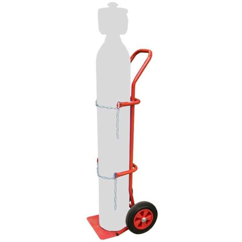 Diable 200 kg 1 bouteille roues ø 250 mm caoutchouc - Fimm