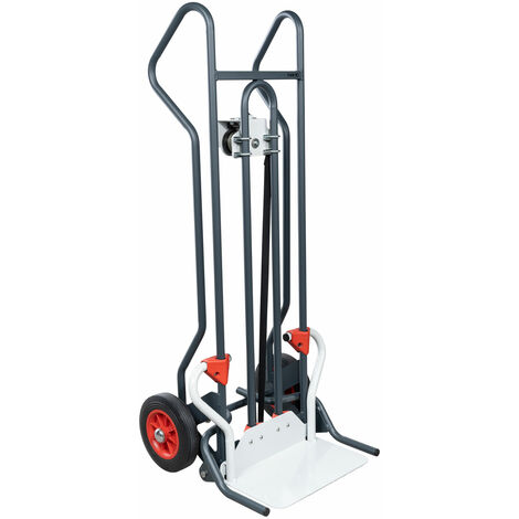 FIMM höhenverstellbare Sackkarre Tragkraft 150 kg mit 250mm Gumm Reifen