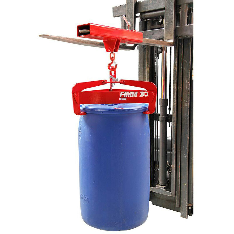 Fimm - Pince à fût semi-automatique charge 600 kg métallique ou plastique 200 - 220 l