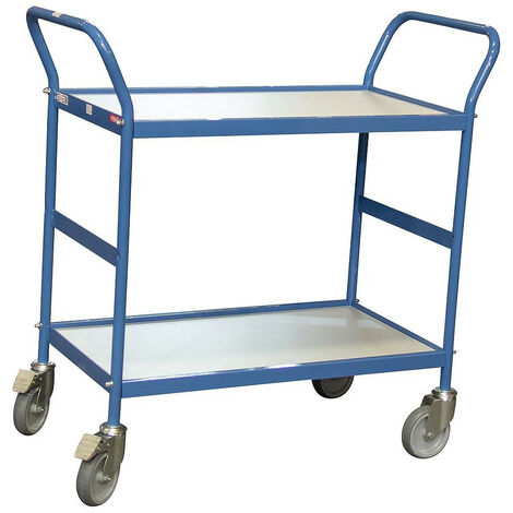 Fimm - Servante polyvalente charge 150 kg 780 x 420 mm 2 plateaux Diam roues 125 mm
