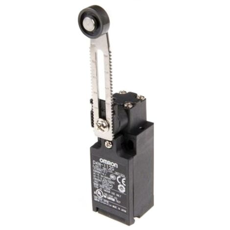 Final de carrera Omron con brazo ajustable y rodillo NO+NC D4N112G-17014000