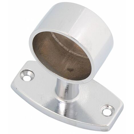 FINALE OTTONE CROMATO DA AVVIT. X TUBO MM.30. Prezzo per 1 pezzo.