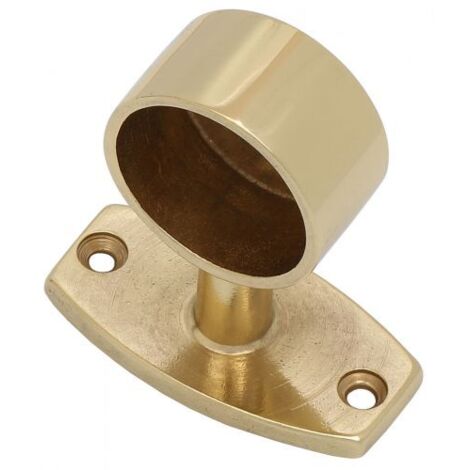 FINALE TUBO CORRIMANO OTTONE LUCIDO D 25 MM 5 PZ
