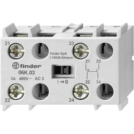 Finder 06K.06 Contact auxiliaire 2 NO (T), 2 NF (R) 2 A Convient pour marque (relais): Finder 1 pc(s)