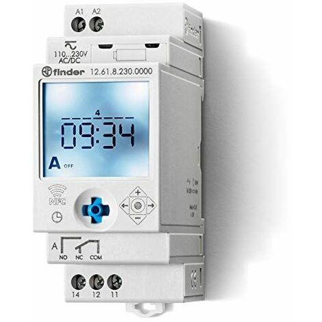 Finder 12.61.8.230.0000 Alimentation Relais Blanc 16 A CE 110-230 V