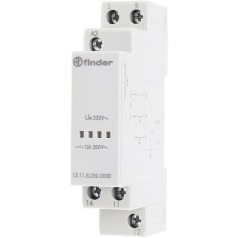 Finder 13 Series Relais de puissance 1 RT, bobine 230V c.a. Rail DIN 700mW ( Prix pour 1 )