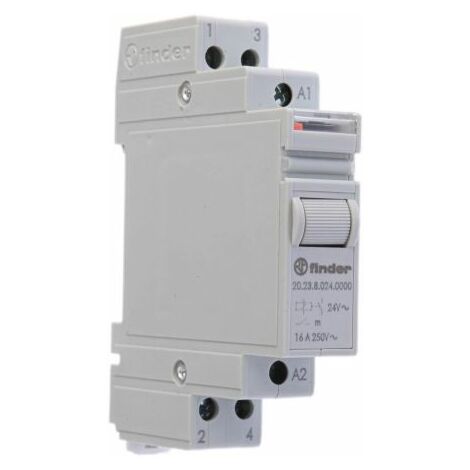 Finder 20 Relais de puissance 1 NF, 1 NO, bobine 24V c.a. Rail DIN 6.5W ( Prix pour 1 )