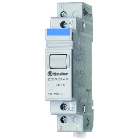 Finder 22.21.9.024.4000 Industrierelais Nennspannung: 24 V/DC Schaltstrom (max.): 20 A 1 Schließer