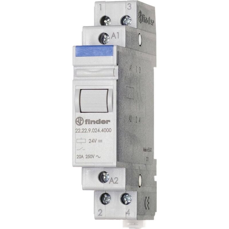22.22.9.048.4000 Relais industriel Courant de commutation (max.): 20 a 2 no (t) 1 pc(s) - Finder
