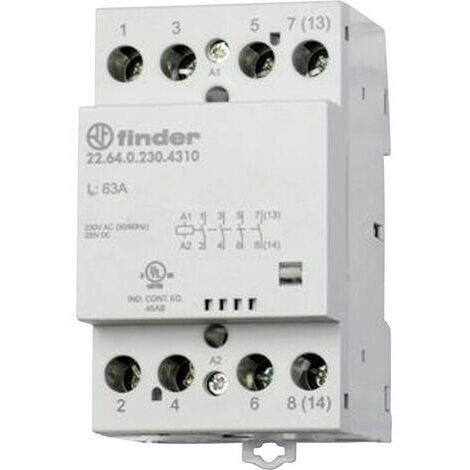 Finder 22.64.0.230.4310 Schütz 4 Schließer 230 V/DC, 230 V/AC 63A 1St. S33057