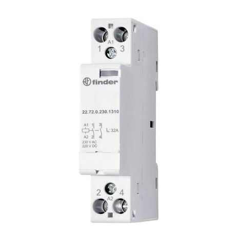 FINDER 22.72.0.024.1310 CONTACTEUR DINSTALLATION 2 NO (T) 230 V/AC, 400 V/AC 1 PC(S)