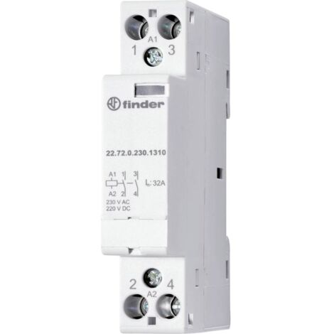 Finder 22.72.0.230.1310 Contacteur d'installation 2 NO (T) 230 V 1 pc(s) A071742