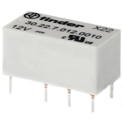 Finder 30.22.9.012.0000 Relè per PCB 12 V/DC 2 A 2 scambi 1 pz.